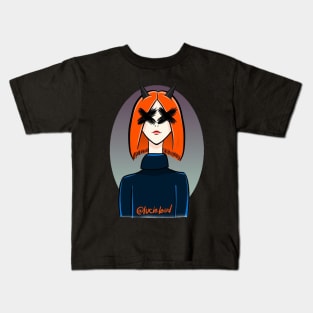 DEMON GIRL by Lucie Leud Kids T-Shirt